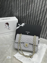 Chanel Jumbo Grey Premium DoubleBox Highend