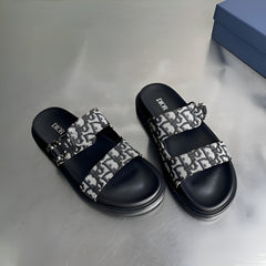 Dior Mens Designer Sandal Black Premium