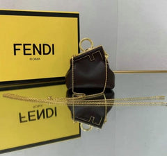 Fendi First Nano Brown WithCrossbodySling OriginalBox Packing
