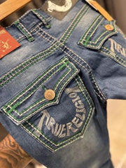 TRUE RELIGION BLUE BOOTCUT JEANS