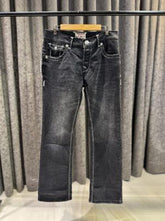 TRUE RELIGION CHARCOAL BLACK DENIM