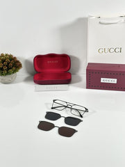 Gucci 2702 Attachment Black White Black Brown