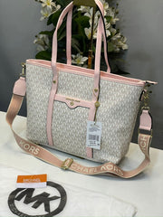 Michael Kors Tote Bag Hombro With Brand Dust Bag (Beige Pink 23011)