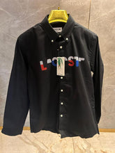 LACOSTE BLACK FRONT PRINTED PREMIUM SHIRT