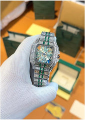 Cartier Santos Diamond Silver Green - J125