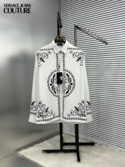 VERSACE WHITE BANDANA IMPORTED SHIRT WITH BOX