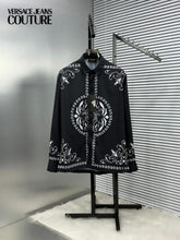 VERSACE BLACK BANDANA PRINTED FULL SLEEVES WITH BOX