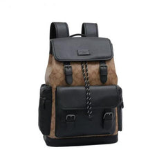 Coach Unisex Rivington Backpack Apricot Black Sprint Leather With Dust Bag 059 Apricot Black