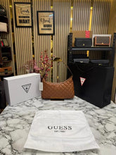Guess Rianee Shoulder Bag With Box And Dust Bag Including Carry Bag (Brown)