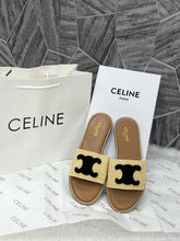Celine Triomphe Woody Flats Black For Woman With Original Box And Carry Bag