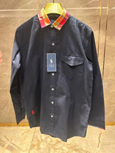 RALPH LAUREN POLO BLUE PREMIUM COLLAR WORK SHIRT