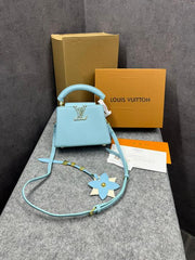 Louis Vuitton Capucines Mini Blue OG Double Box With Dust Bag 968177-3 Little Blue