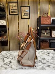 Michael Kors Mirella Tote Bag With Dust Bag Including Card (Beige Brown)