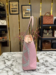 Michael Kors Carter Tote Bag With Dust Bag Including Card (Pink)