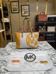 Michael Kors Carter Tote Bag With Dust Bag Including Card (Yellow)