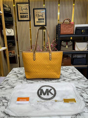 Michael Kors Carter Tote Bag With Dust Bag Including Card (Yellow)