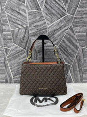 Michael Kors Mk Trisha Shoulder Bag With Dust Bag Coffee Brown 20201