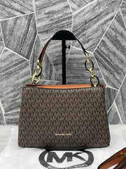 Michael Kors Mk Trisha Shoulder Bag With Dust Bag Coffee Brown 20201