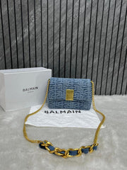Balmain Small 1954 Soft Quilted Flap Bag With OriginalBox