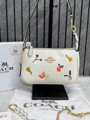 Coach Nolita 19 Veg With OriginalBox PearlCharm DustCover Chain Packaging