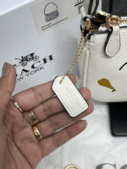 Coach Nolita 19 Veg With OriginalBox PearlCharm DustCover Chain Packaging