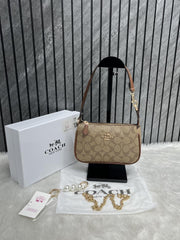 Coach Nolita 19 Ap Mono With OriginalBox PearlCharm DustCover Chain Packaging