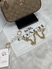 Coach Nolita 19 Ap Mono With OriginalBox PearlCharm DustCover Chain Packaging