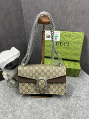 Gucci GG Supreme Medium Dionysus Bag In Apricot Brown With OG Box & Dust Bag 50247 Apricot Brown