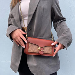 Coach Tabby Chain Clutch With Dustcover Double Box Original Magnetic Box Packaging