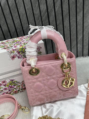 Dior Lady Mini Patent Leather With OriginalBox DustCover 2LongBelt Chain And Leather StarCharm Ribbon Highend