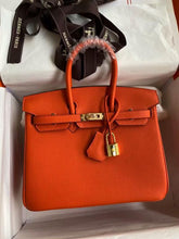 Hermes Birkin Orange With Dust Cover Lock-Key & Ribbon Packaging