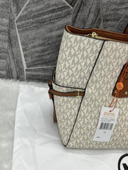 Michael Kors Beige Brown Voyager With DustCover Premium Highend