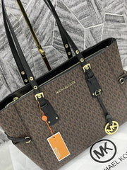 Michael Kors Coffee Black Voyager With DustCover Premium Highend