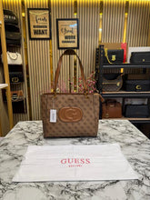Guess Stone Eco Mietta Tote With Dust Bag (Brown)