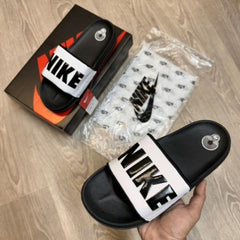 Nike offcourt White Black Premium Slides