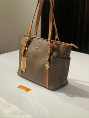 Micheal Kors MK Sullivan Zipper Tote Bag Coffee Brown With Dustbag 3910 Coffee Brown