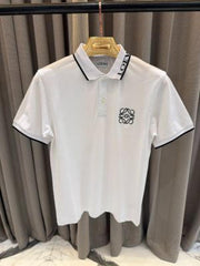 Loewe Chest Logo Polo T-shirt white