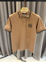 Loewe Chest Logo Polo T-shirt Brown