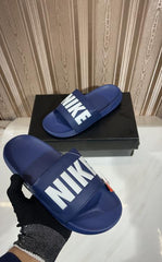 Nike offcourt Blue White Logo Premium Slides