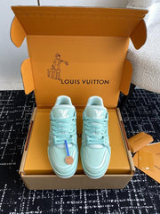 LouisVuitton Lv Trainer Mint Green Double Box Premium Shoes