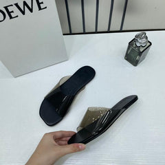 Loewe Clear Strap Black Slide With OG Box & Dust Bag 2505
