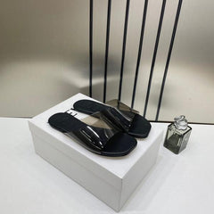 Loewe Clear Strap Black Slide With OG Box & Dust Bag 2505