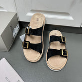 Brunello Cucinelli Suede Sandals Black