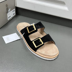 Brunello Cucinelli Suede Sandals Black