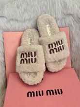 Miu Miu Furry Slides For Woman With Original Box & CarryBag