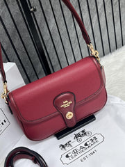 Coach Turnlock Hadley Black Shoulder Crossbody Bag With OriginalBox