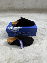 Birkenstock Boston Black Suede 1909
