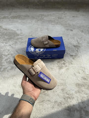 Birkenstock Boston BEIGE SUEDE 1909