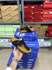 Birkenstock Gizeh Black Suede 1904