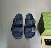 Gucci Sandal GG Suede Blue Premium